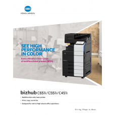 bizhub ONE i-Series C651i C551i C451i Brochure